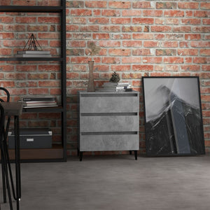 Credenza Grigio Cemento 60x35x69 cm in Legno Multistrato 806098