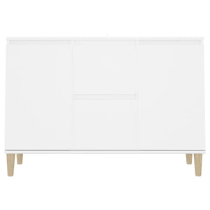 Credenza-Buffet-Armadio da cucina Bianca 101x35x70 cm in Legno Multistrato