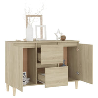 Credenza-Buffet-Armadio da cucina Rovere Sonoma 101x35x70 cm in Legno Multistrato