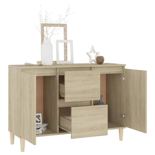 Credenza-Buffet-Armadio da cucina Rovere Sonoma 101x35x70 cm in Legno Multistrato