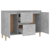 Credenza Grigio Cemento 101x35x70 cm in Legno Multistrato 806107