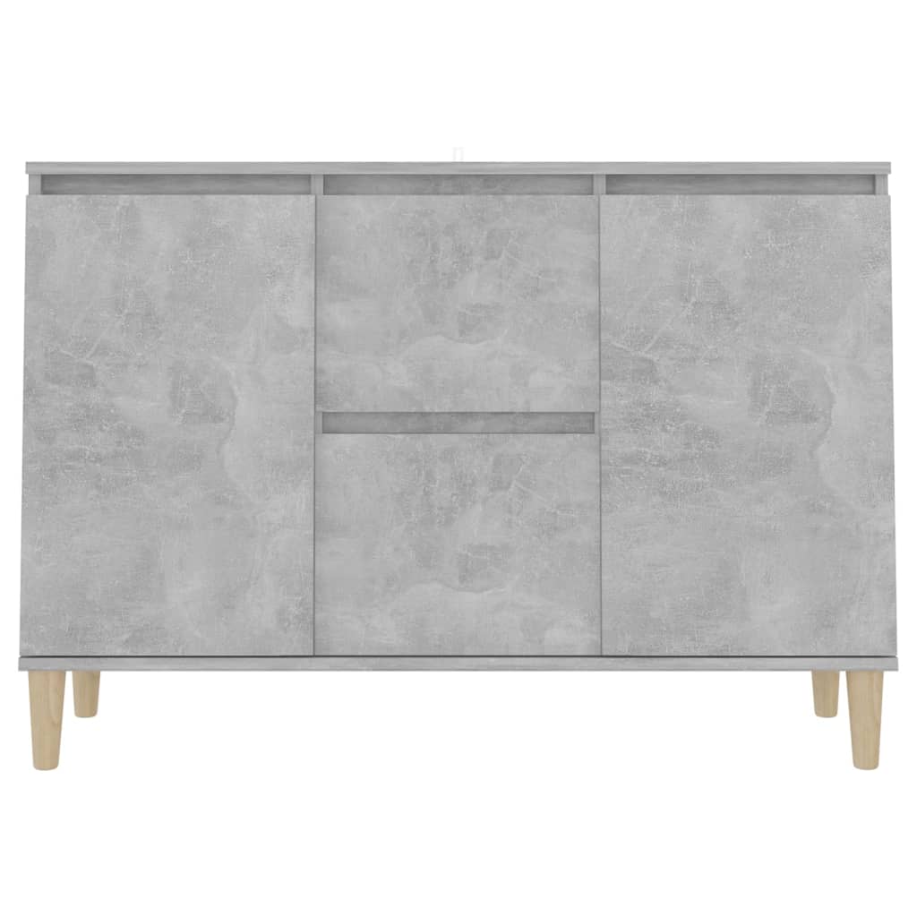 Credenza Grigio Cemento 101x35x70 cm in Legno Multistrato 806107