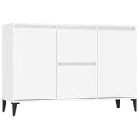 Credenza-Buffet-Armadio da cucina Bianca 102x35x70 cm in Legno Multistrato