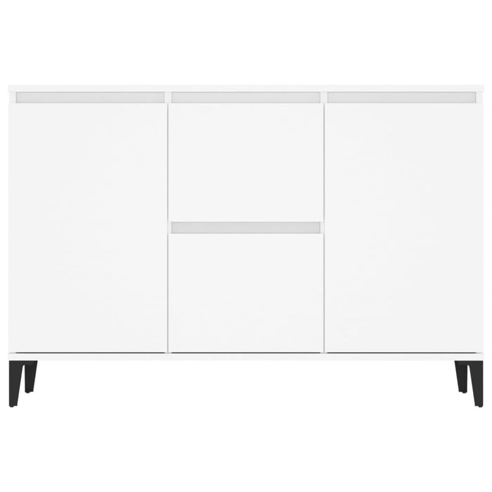 Credenza-Buffet-Armadio da cucina Bianca 102x35x70 cm in Legno Multistrato