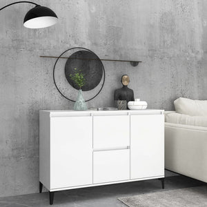 Credenza Bianca 102x35x70 cm in Legno Multistrato 806112