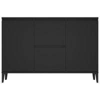 Credenza Nera 102x35x70 cm in Legno Multistrato 806113