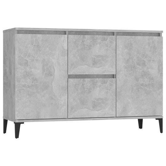 Credenza Grigio Cemento 102x35x70 cm in Legno Multistrato 806116
