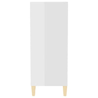Credenza Bianco Lucido 57x35x90 cm in Legno Multistrato 806127
