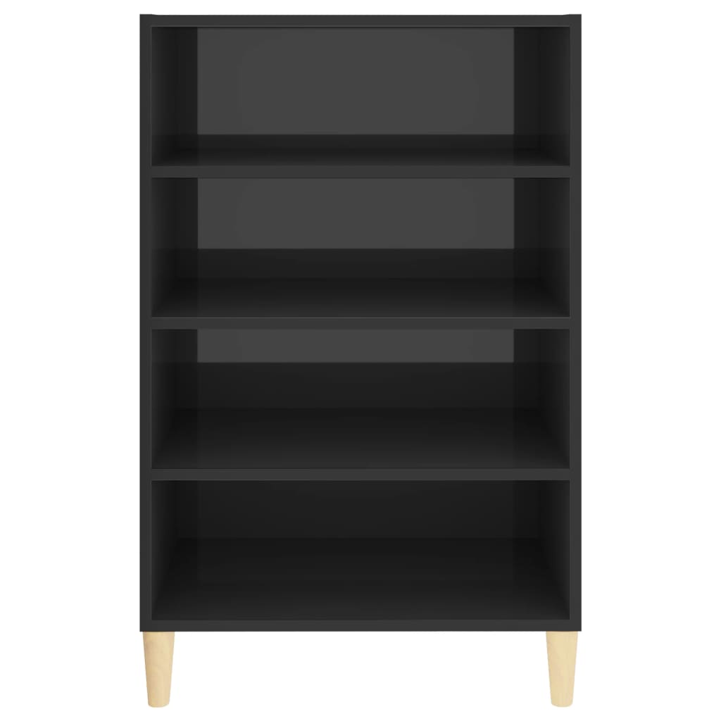 Credenza Grigio Lucido 57x35x90 cm in Legno Multistrato 806129