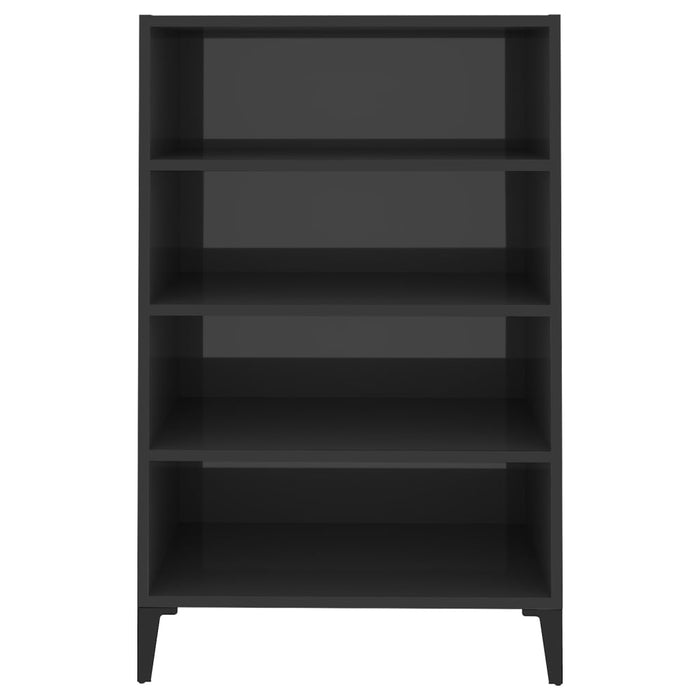 Credenza Grigio Lucido 57x35x90 cm in Truciolato cod mxl 6469