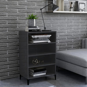 Credenza Grigio Lucido 57x35x90 cm in Truciolato cod mxl 6469