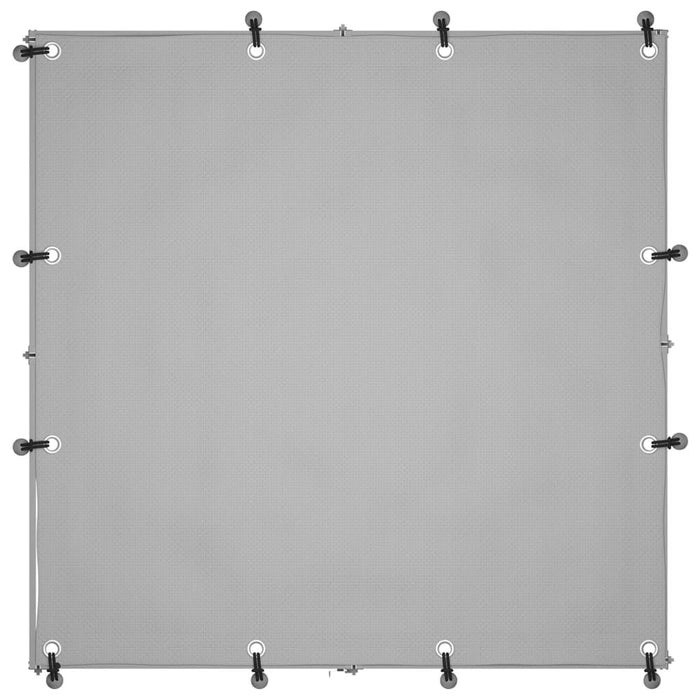 Cuccia da esterno gabbia recinto parco animali cane argento 110 x 110 x 110 cm acciaio 02_0000234