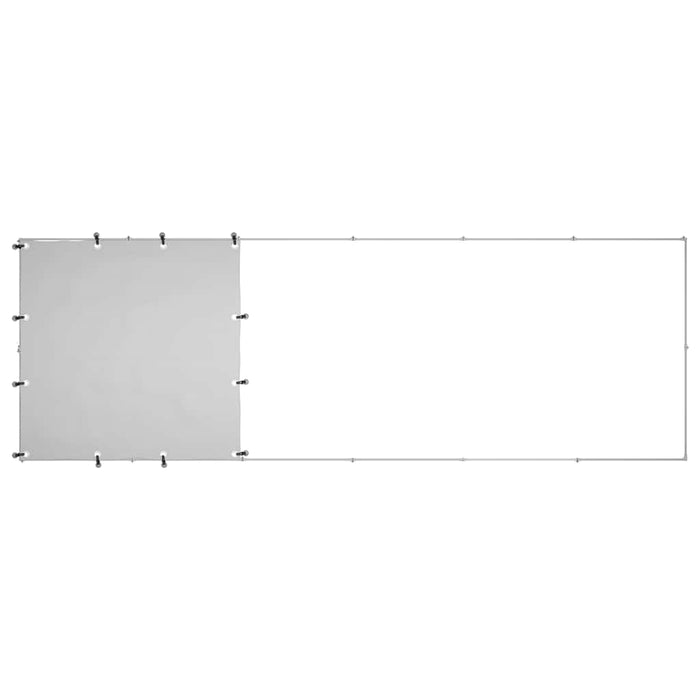 Canile Recinto per Cani Argento 330x110x110 cm in Acciaio cod mxl 44077