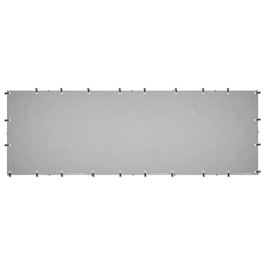 Cuccia da esterno gabbia recinto parco animali cane argento 330 x 110 x 110 cm acciaio 02_0000270