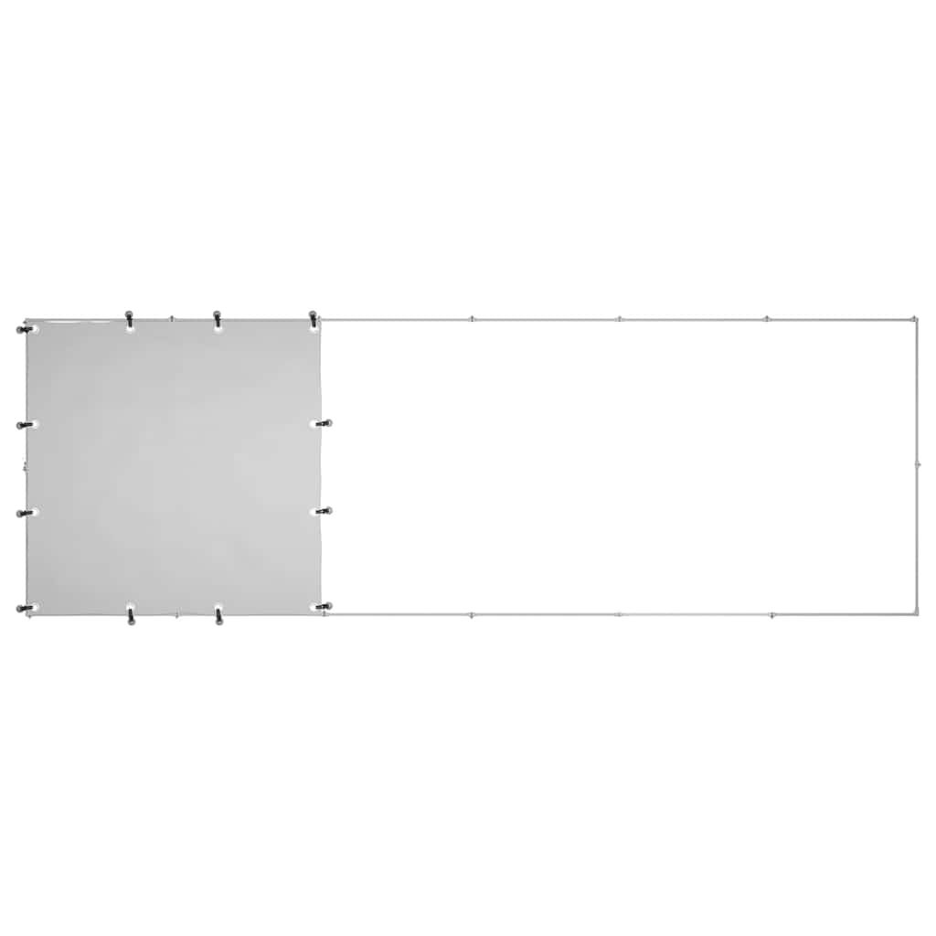 Gabbia per Cani Argento 330x110x110 cm in Acciaio 150786