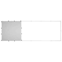 Gabbia per Cani Argento 330x110x110 cm in Acciaio 150786