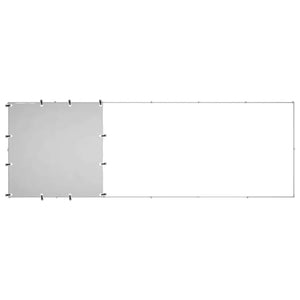 Gabbia per Cani Argento 330x110x110 cm in Acciaio 150786