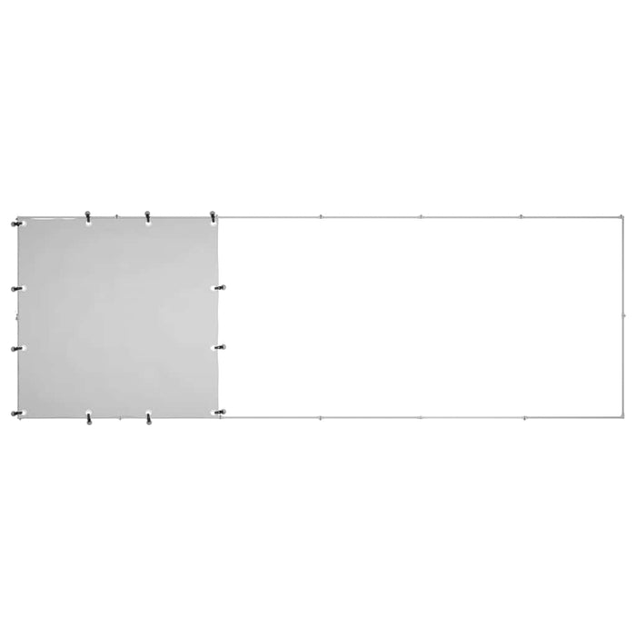 Gabbia per Cani Argento 330x110x110 cm in Acciaio 150786