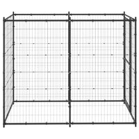 Cuccia da esterno gabbia recinto per animali box per cani da esterno in acciaio 110 x 220 x 180 cm 02_0000361