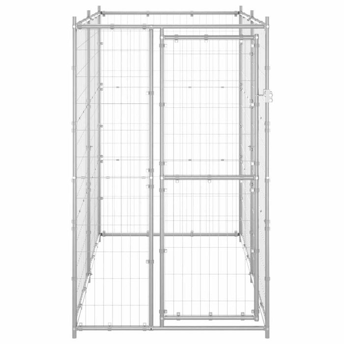 Gabbia per Cani da Esterno in Acciaio Zincato 110x220x180 cm cod mxl 59961
