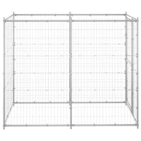 Gabbia per Cani da Esterno in Acciaio Zincato 110x220x180 cm cod mxl 59961