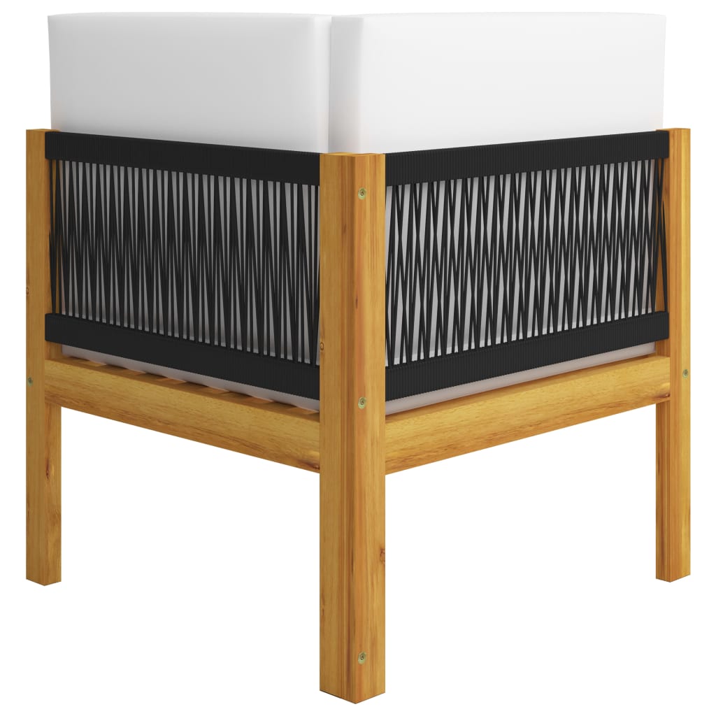 Panchina da Giardino a 2 Posti con Cuscini in Legno di Acacia cod mxl 44353