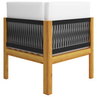 Panchina da Giardino a 2 Posti con Cuscini in Legno di Acacia cod mxl 44353