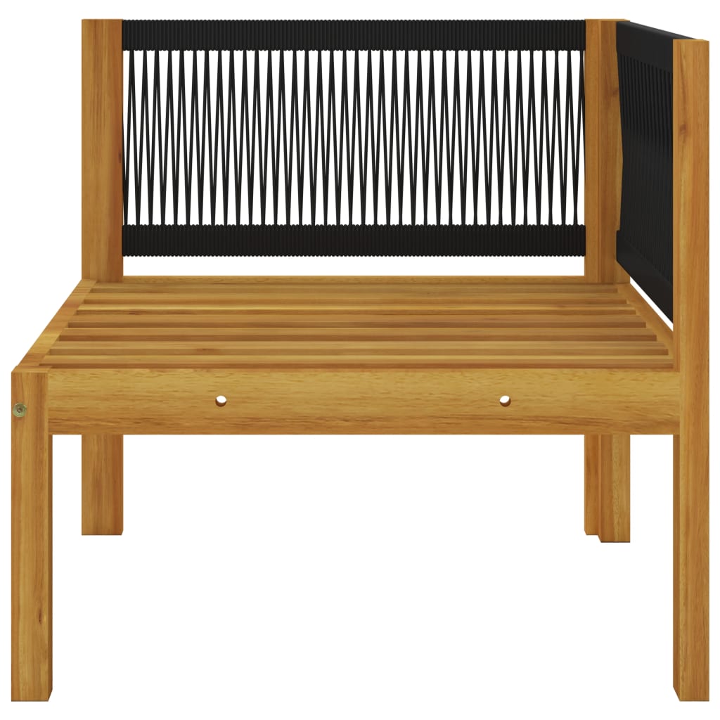 Panchina da Giardino a 2 Posti con Cuscini in Legno di Acacia cod mxl 44353