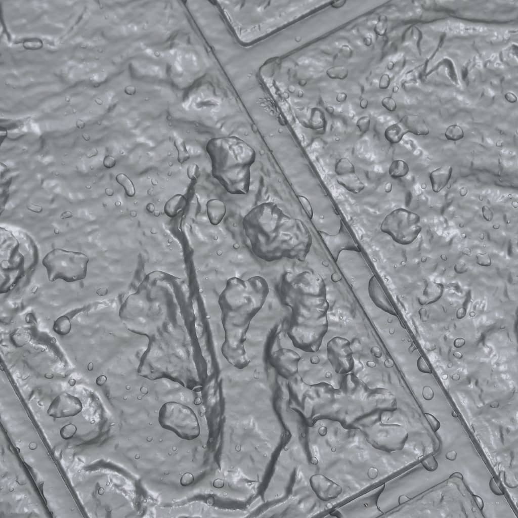 Carta da parati 3D Motivo a Mattoni Autoadesiva 20 pz Antracite 150722