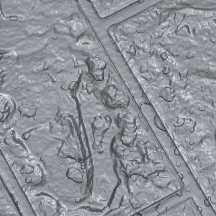 Carta da parati 3D Motivo a Mattoni Autoadesiva 20 pz Antracite 150722