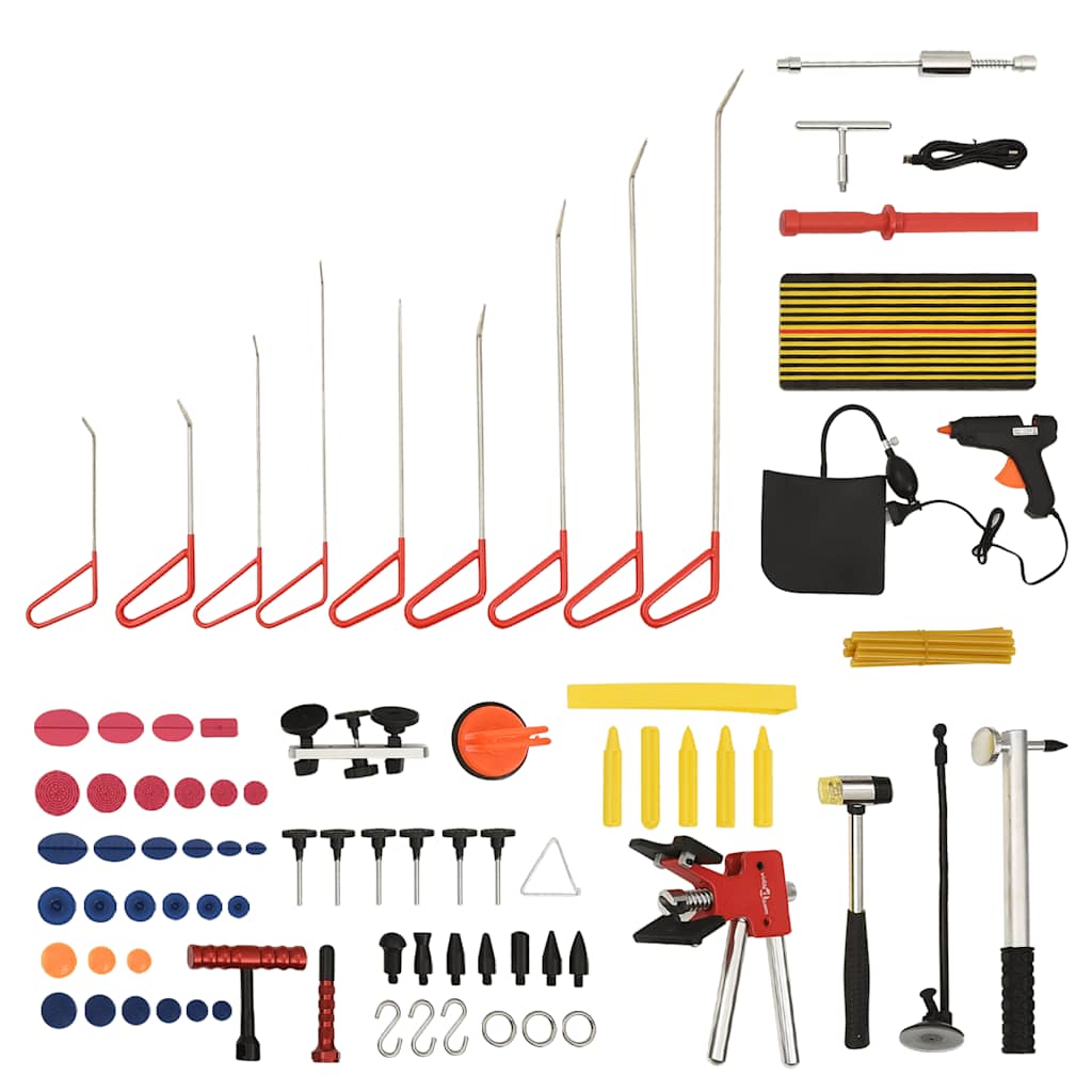 Set per Rimozione Ammaccature Senza Verniciatura 76 pz cod mxl 70109