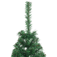 Albero di Natale Artificiale Met¨¤-Albero Natalizio con Supporto Verde 120 cm PVC