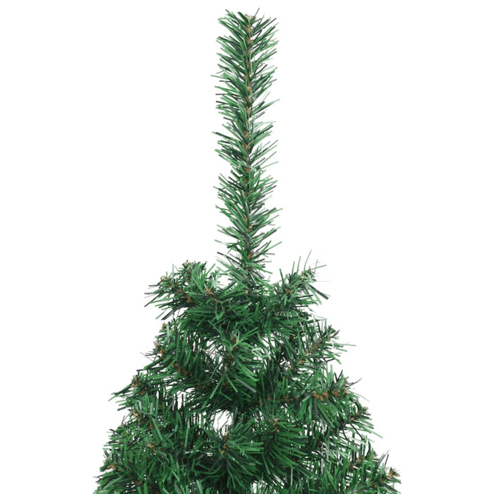 Albero di Natale Artificiale Metà con Supporto Verde 120 cm PVC 328415