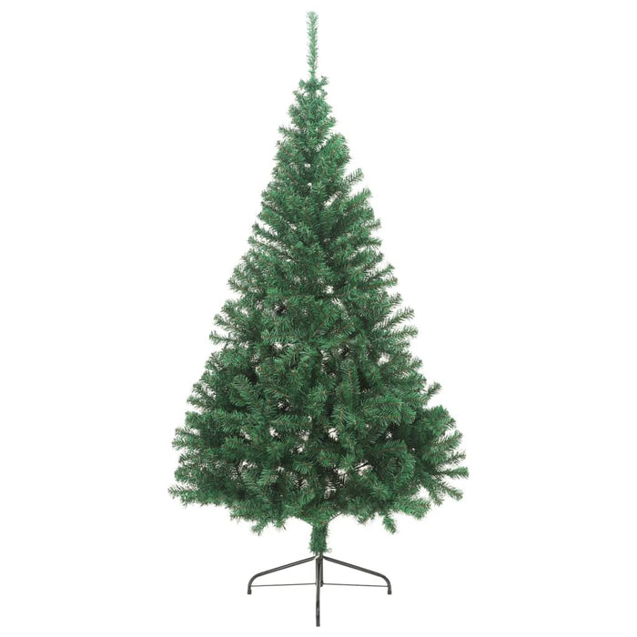 Albero di Natale Artificiale Met¨¤-Albero Natalizio con Supporto Verde 240 cm PVC