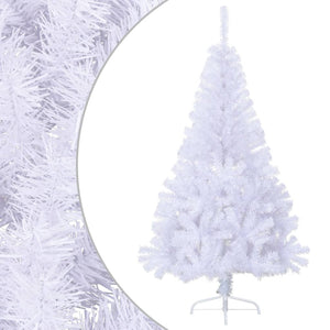 Albero di Natale Artificiale a MetÃ  Supporto Bianco 120 cm PVC