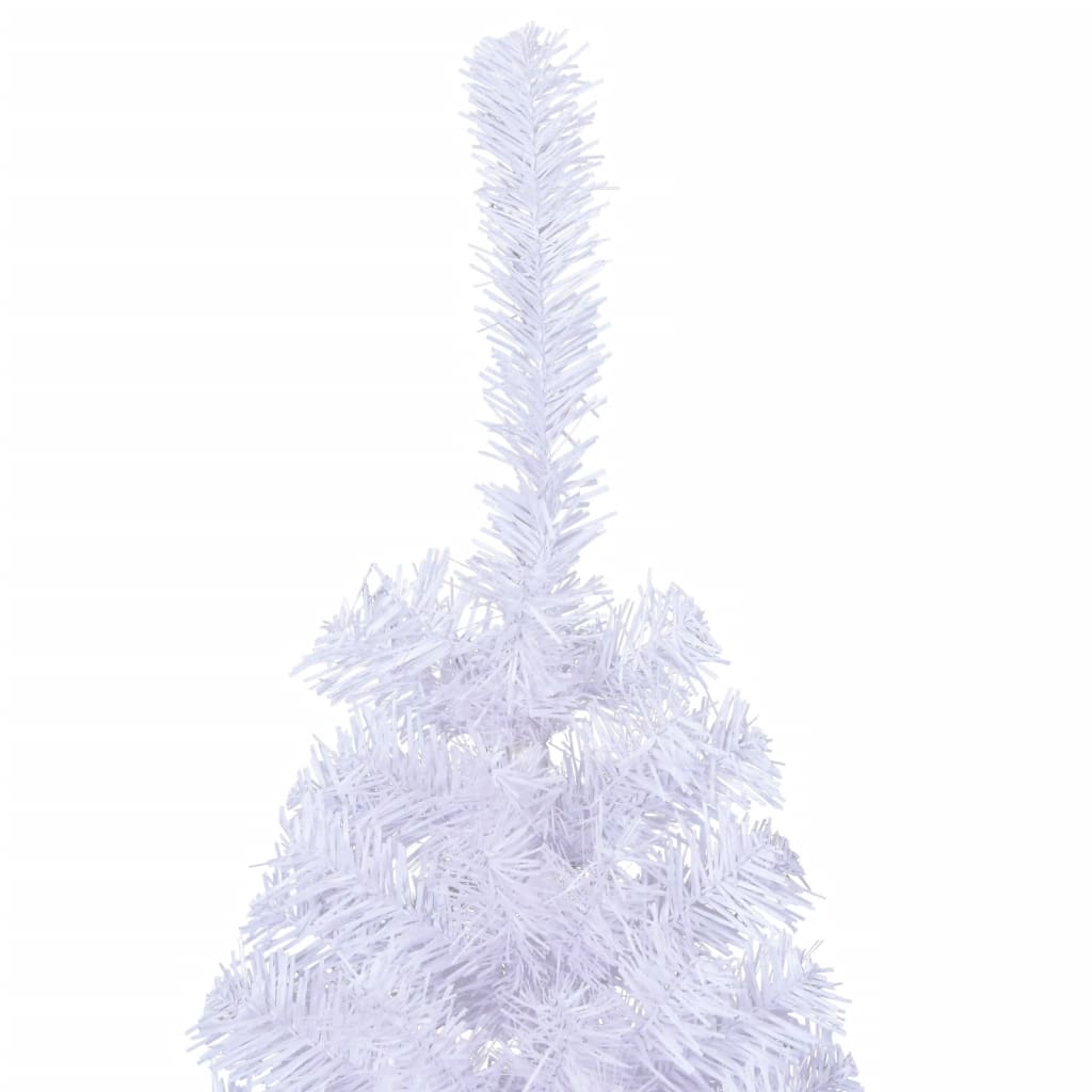 Albero di Natale Artificiale a MetÃ  Supporto Bianco 120 cm PVC