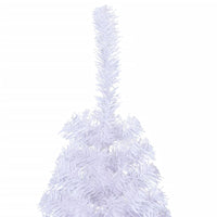 Albero di Natale Artificiale Metà con Supporto Bianco 120cm PVC 328417