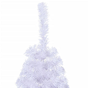 Albero di Natale Artificiale Metà con Supporto Bianco 120cm PVC 328417