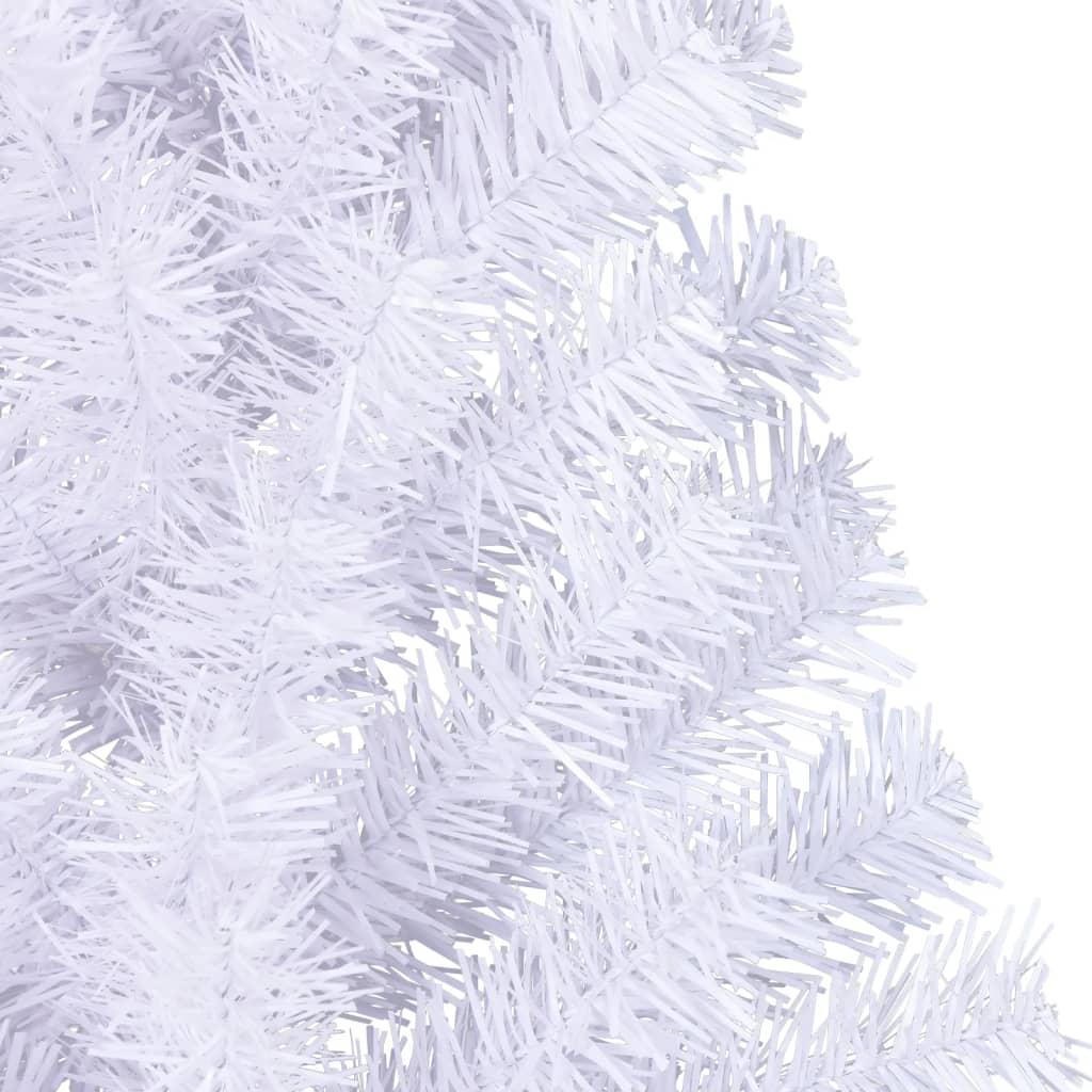 Albero di Natale Artificiale a MetÃ  Supporto Bianco 120 cm PVC