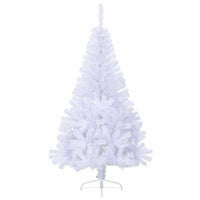 Albero di Natale Artificiale Metà con Supporto Bianco 150cm PVC 328418