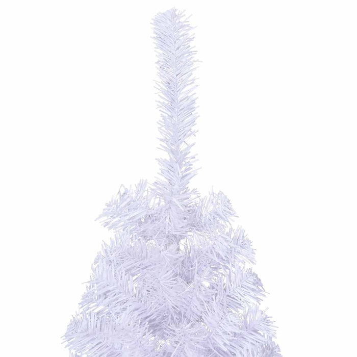 Albero di Natale Artificiale Metà con Supporto Bianco 150cm PVC 328418