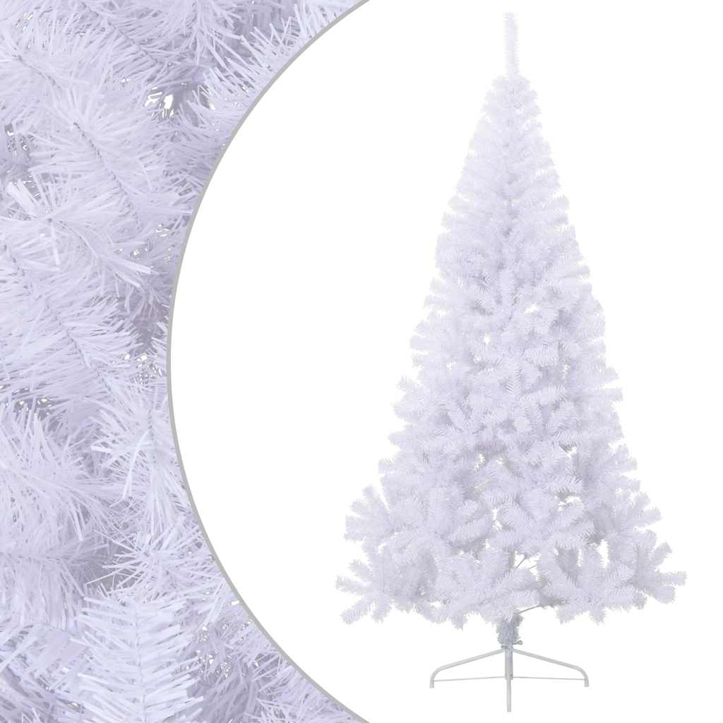 Albero Natale a MetÃ  con Luci LED Bianco 180 cm in PVC