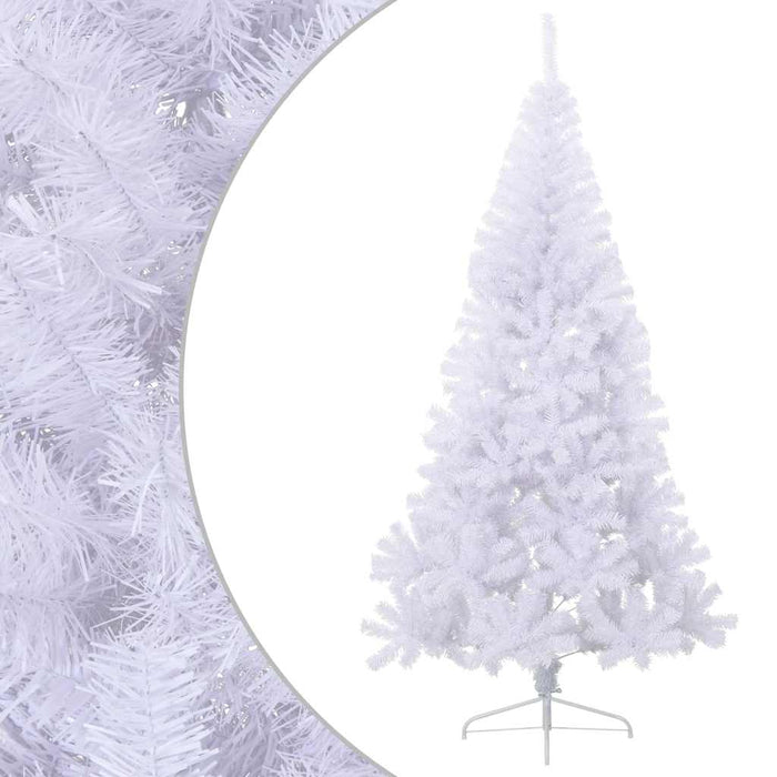 Albero Natale a MetÃ  con Luci LED Bianco 180 cm in PVC