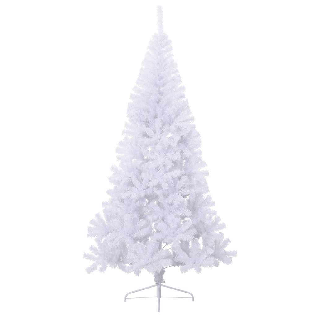 Albero di Natale Artificiale Metà con Supporto Bianco 180cm PVC 328419