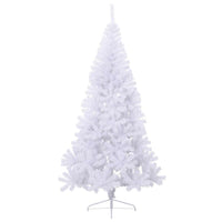 Albero di Natale Artificiale Metà con Supporto Bianco 180cm PVC 328419