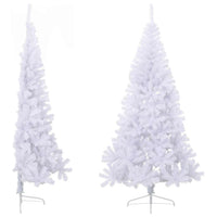 Albero Natale a MetÃ  con Luci LED Bianco 180 cm in PVC