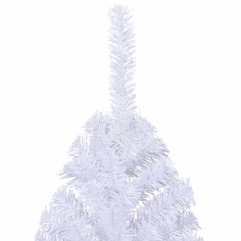 Albero di Natale Artificiale Metà con Supporto Bianco 180cm PVC 328419