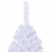 Albero di Natale Artificiale Metà con Supporto Bianco 180cm PVC 328419