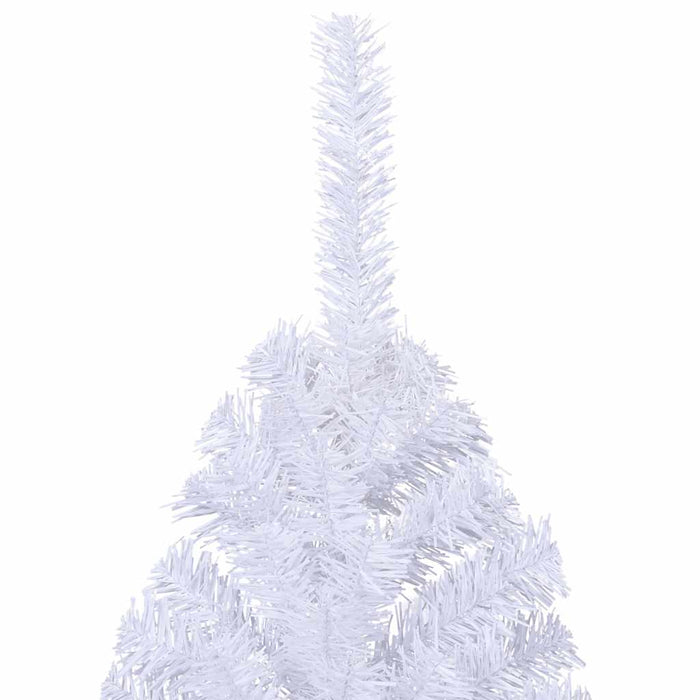 Albero di Natale Artificiale Metà con Supporto Bianco 180cm PVC 328419
