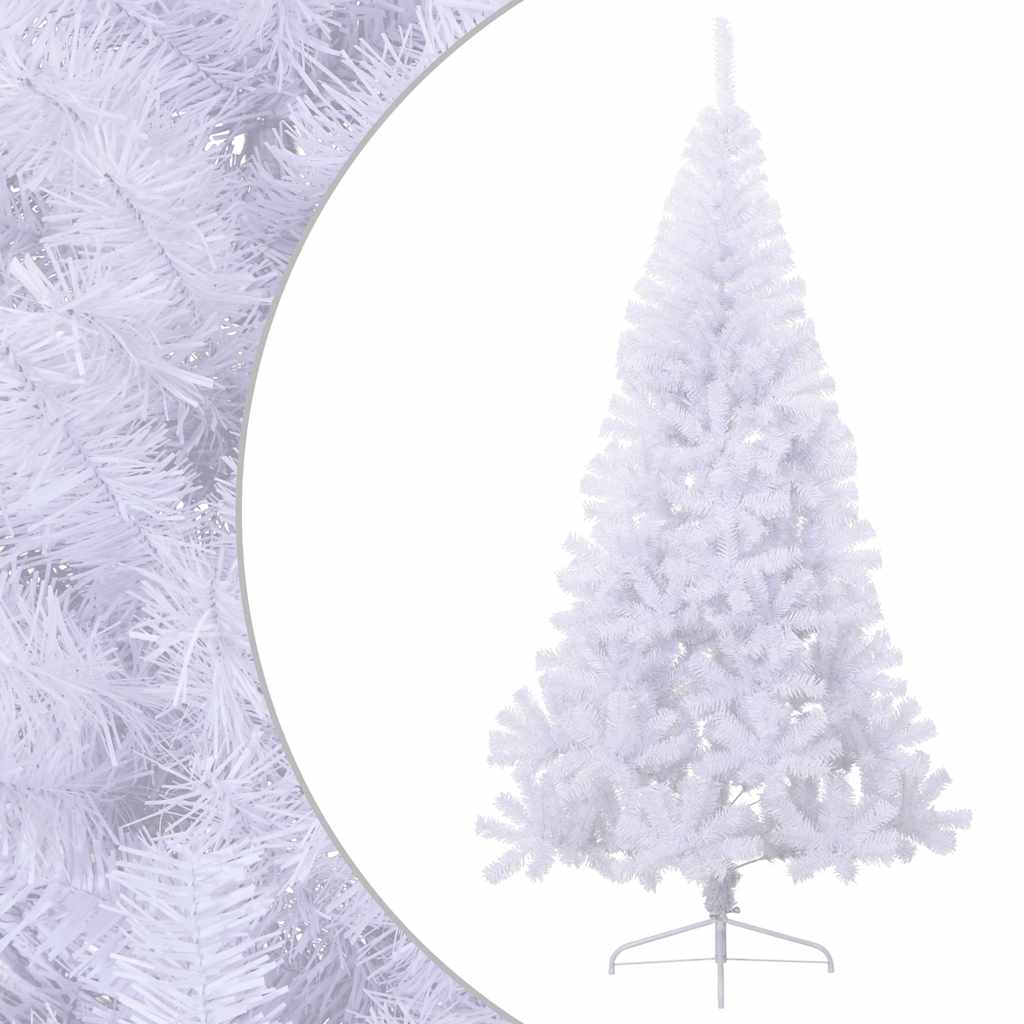 Albero Natale a MetÃ  con Luci LED Bianco 180 cm in PVC